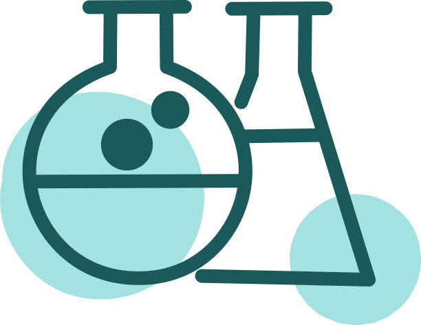 白色背景上的蓝色药瓶图片下载