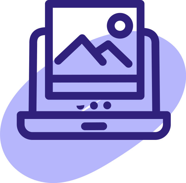 白色背景下的紫色照片图片下载