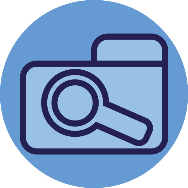 文件夹放大白色背景图片下载