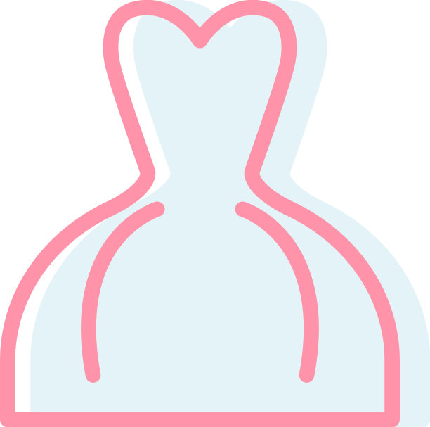 白色背景上的白色婚纱图片下载