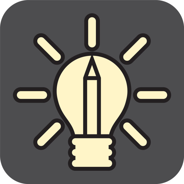 在白色背景上使用钢笔的灯泡图片下载