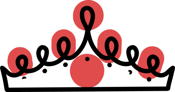 白色背景上的女性皇冠图片下载