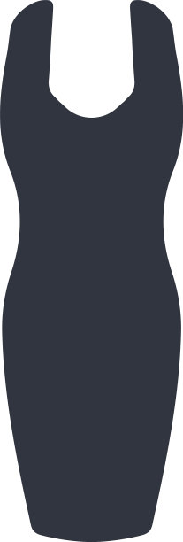 白色背景上的紧身连衣裙图片下载