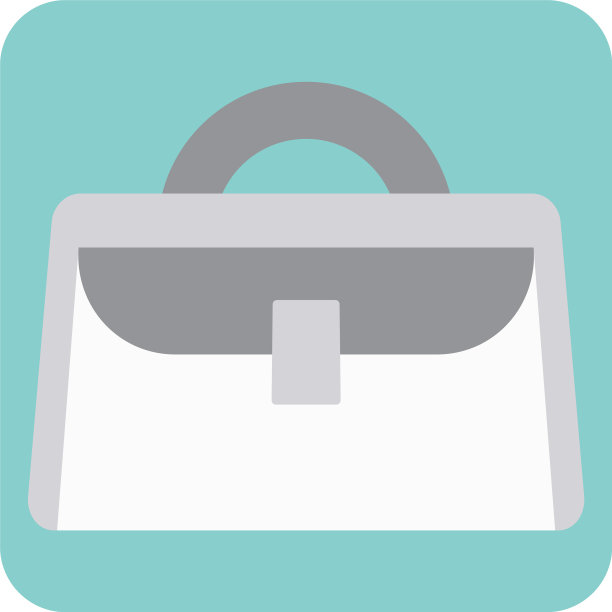 美丽的包在白色的背景图片下载