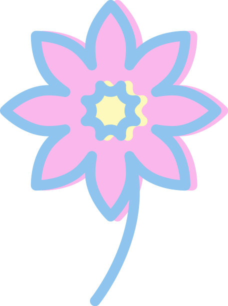 白色背景上的粉色向日葵图片下载