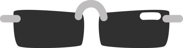 白色背景上的复古太阳镜图片下载