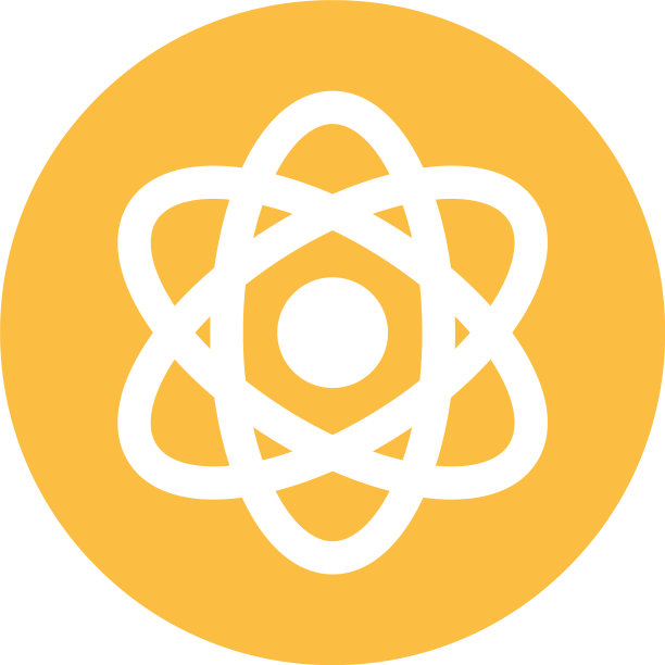 白色背景上的化学原子图片下载