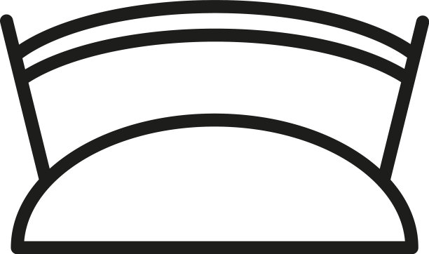 白色背景上的公园大桥图片下载