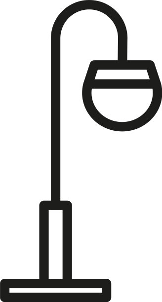 白色背景上的路灯图片下载