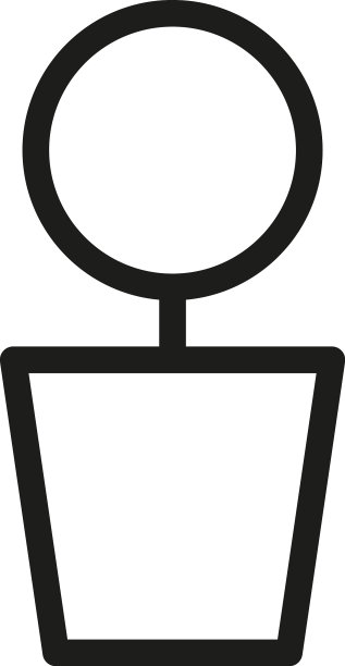 白色背景下的公园树木图片下载