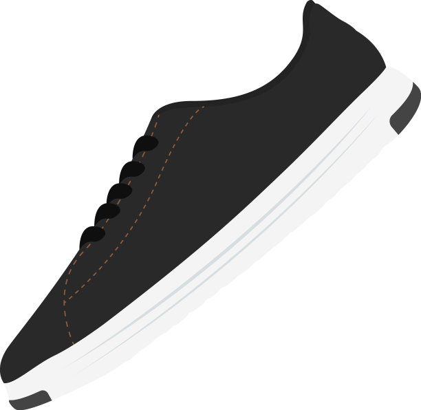 白底黑鞋图片下载