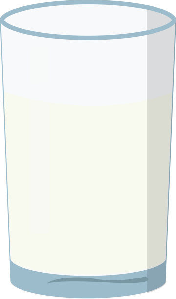 一杯白色背景的牛奶图片下载