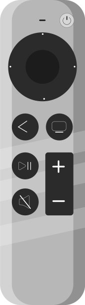 白色背景上的智能遥控器图片下载