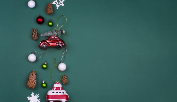 从上面观看的圣诞物品收藏图片下载