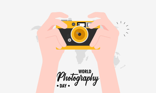 手绘世界摄影日图片下载