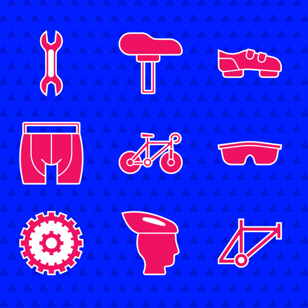 集自行车头盔框架运动自行车图片下载