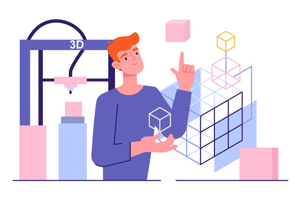 使用3d打印机的概念图片下载