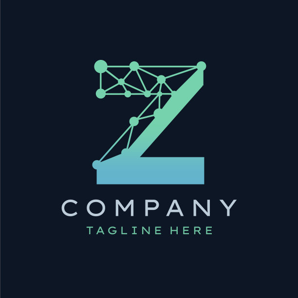 字母z分子标志生物技术连接点图片下载