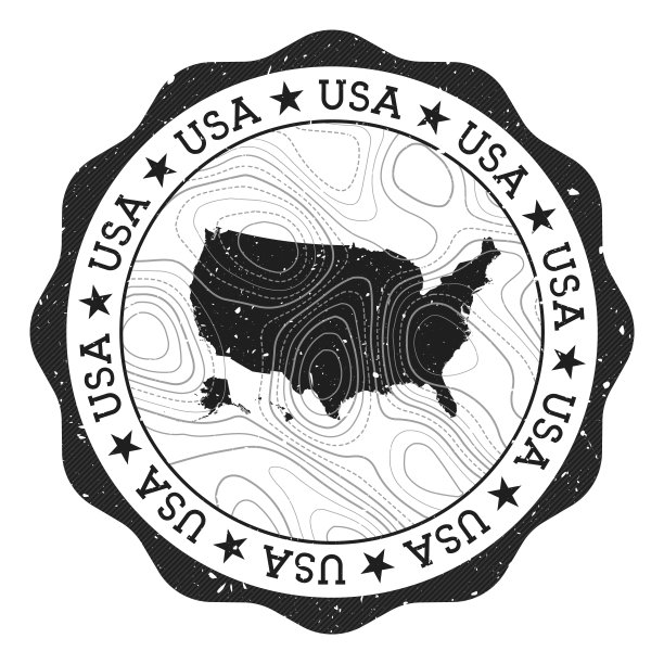 美国户外邮票。图片下载