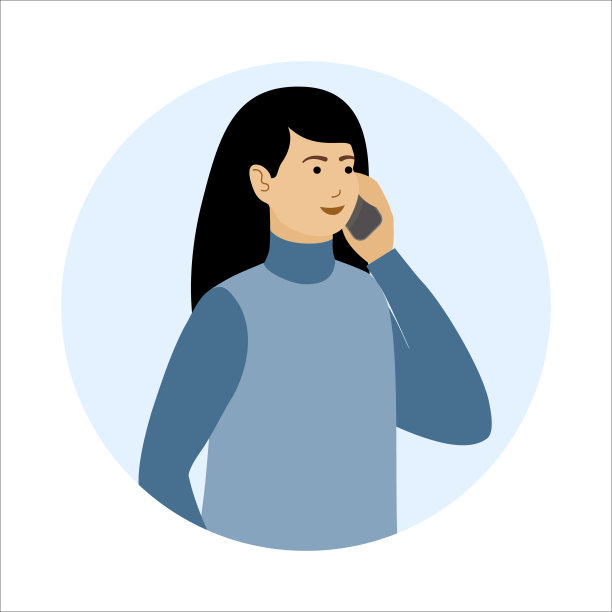 一名白种人微笑着拿着手机聊天。接手机电话图片下载