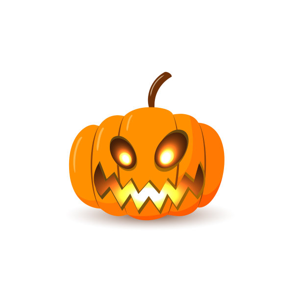 万圣节南瓜图标秋季符号三维设计图片下载