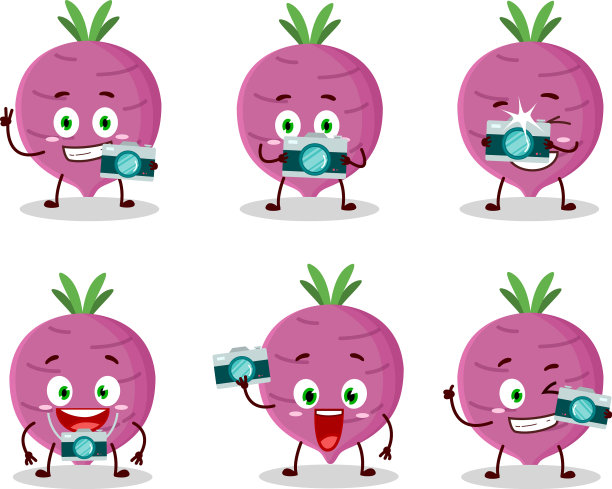 摄影师专业用大蒜表情符号图片下载