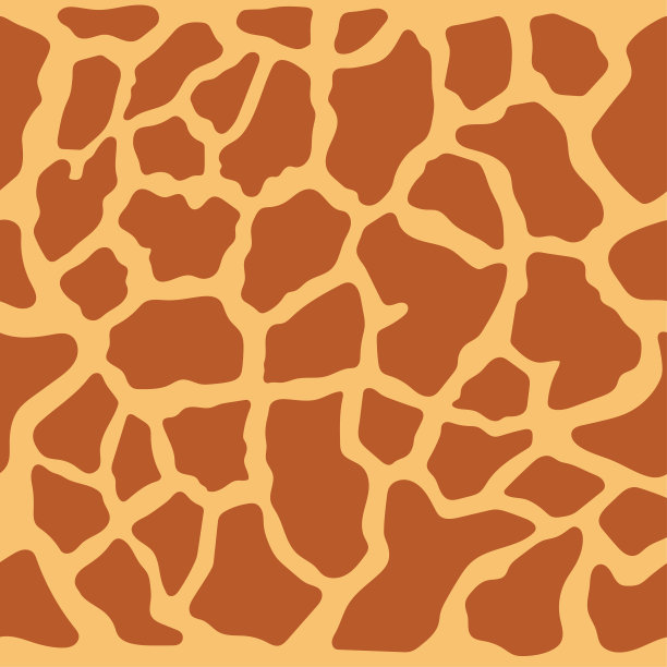 长颈鹿无缝图案，矢量设计和隔离无缝背景。图片下载