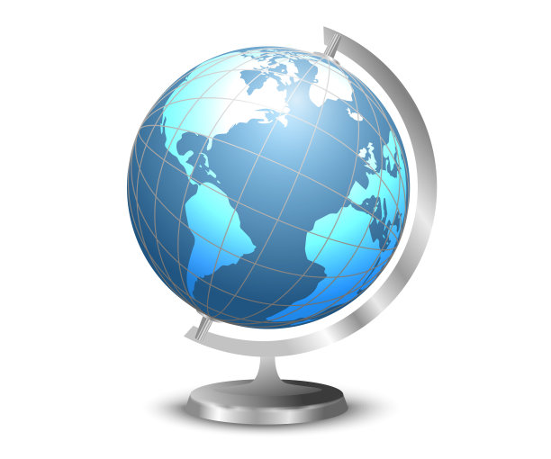 全球。星球。用来装饰桌子的地球仪。矢量图像。图片下载