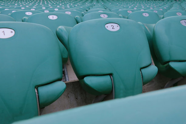 因冠状病毒而空荡荡的看台。图片下载