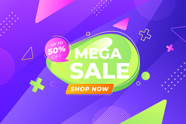 梯度彩色销售背景图片下载