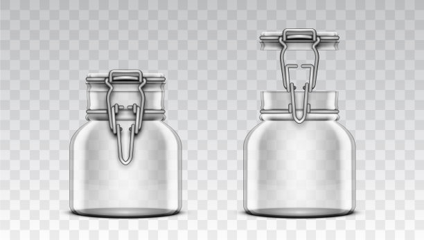 关闭和打开透明空摆动顶瓶图片下载