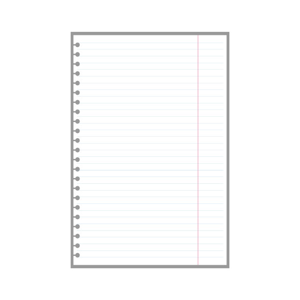 空白行页页的笔记与环孔图片下载