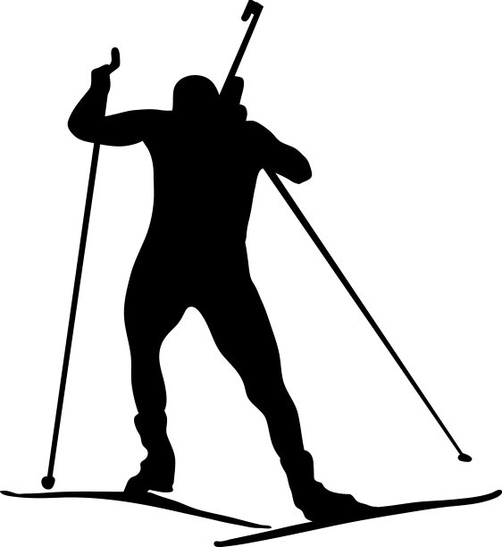 双项全能剪影图片下载