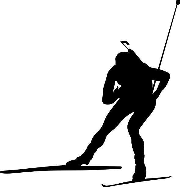 双项全能剪影图片下载