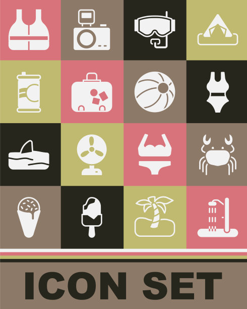 设置沙滩淋浴蟹泳装潜水面罩图片下载