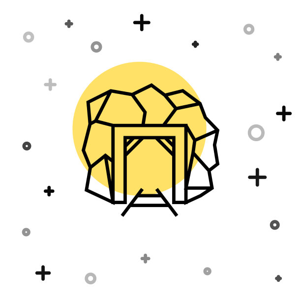 黑线地雷入口图标隔离白色图片下载