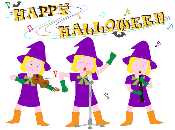 万圣节的音乐会图片下载