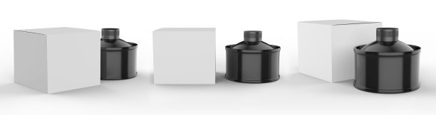 模拟白色金属锡罐。图片下载