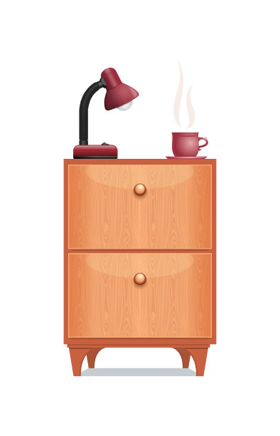 室内项目床头柜与台灯图片下载