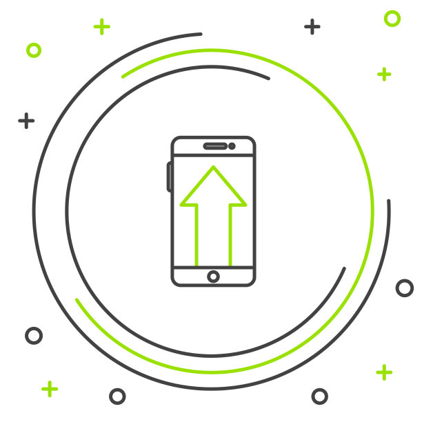 Line智能手机手机图标隔离上图片下载