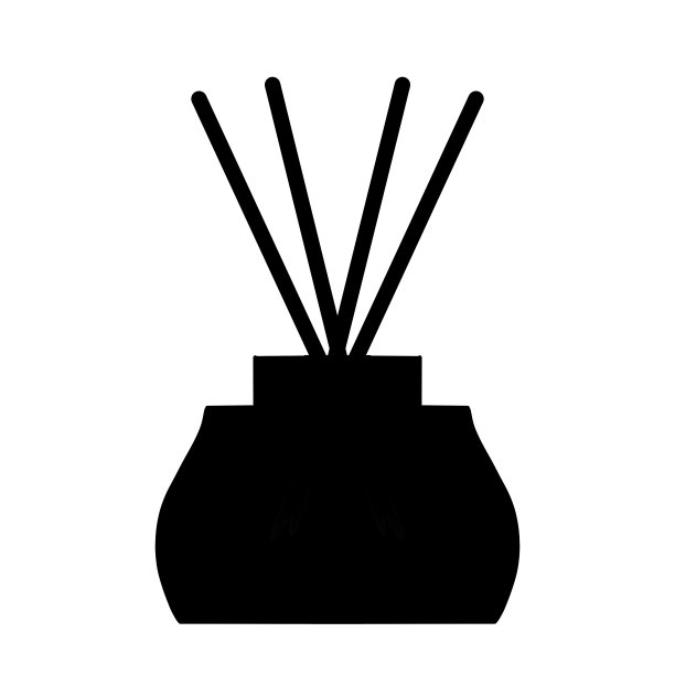 香气扩散器的剪影插图图片下载