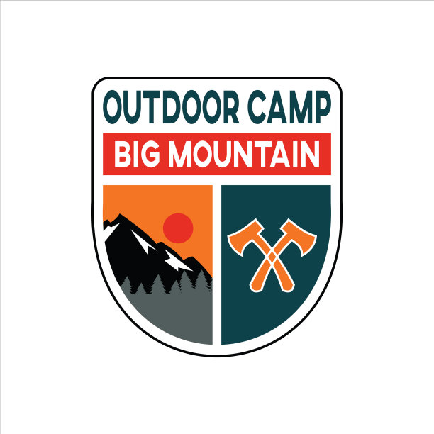 户外图标徽章图片下载