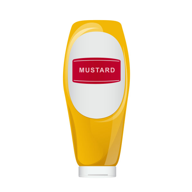 芥末黄瓶第戎蜂蜜酱奶油图片下载