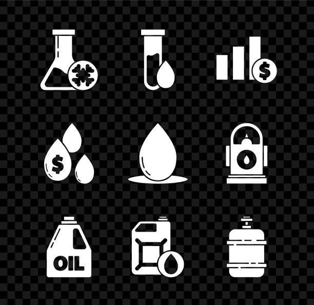 设置防冻试管油汽油饼图图片下载