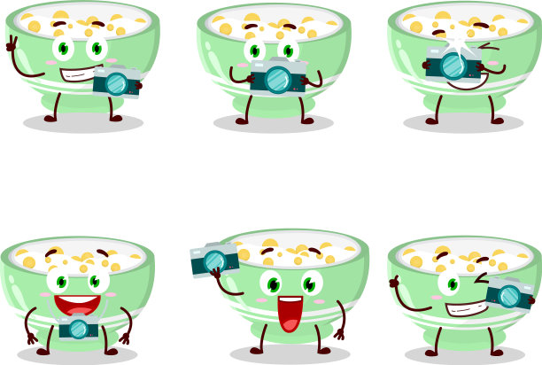 摄影师专业表情与玉米片图片下载