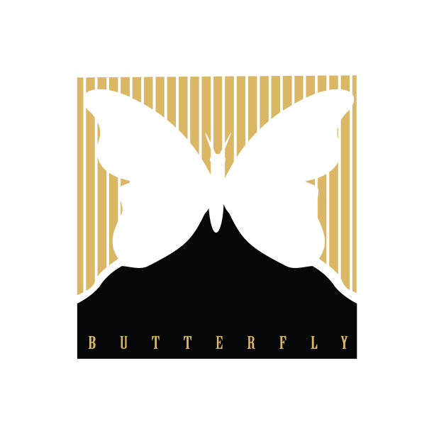 蝴蝶标志图标图片下载