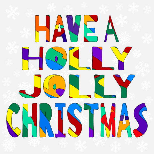 有一个冬青快乐的圣诞节搞笑卡通图片下载