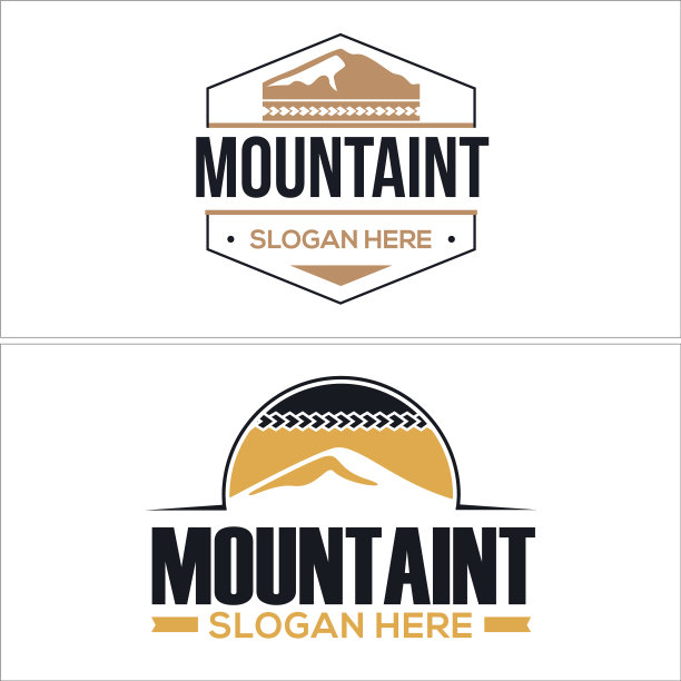 探险旅游登山露营标志图片下载