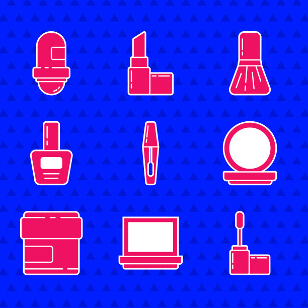 用镜子把睫毛膏刷上粉底图片下载