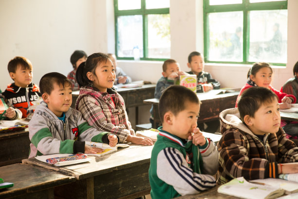 乡村小学里的小学生图片下载
